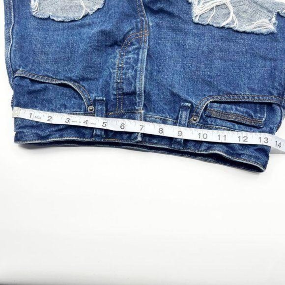 Free People Cut Off Jean Shorts Distressed Size 24 - Picture 6 of 10